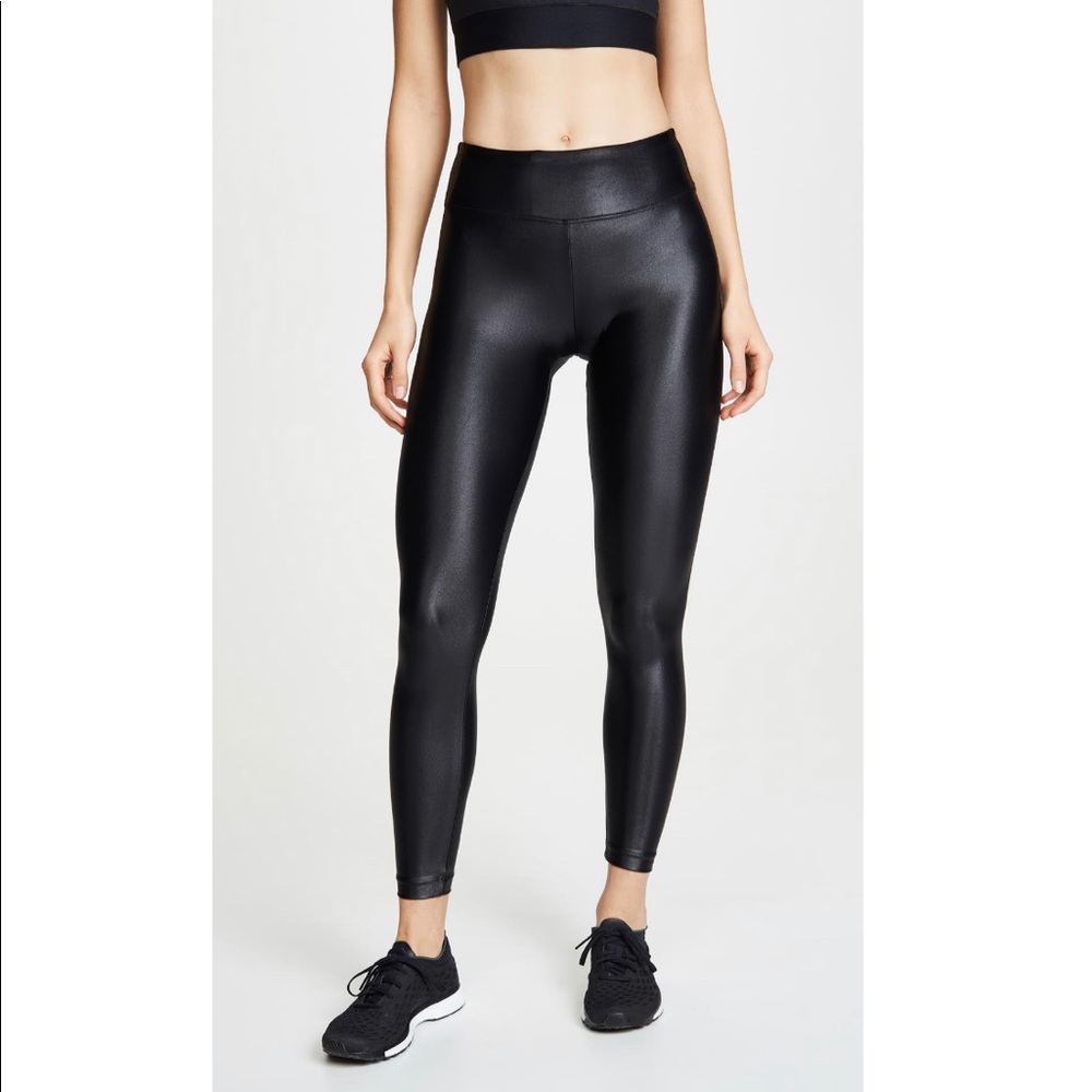 Koral black shiny leggings